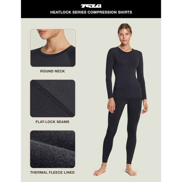 Stylish Women's Long Sleeve Thermal Tops - Perfect for Cold Weather Workouts - Picture 4 of 8